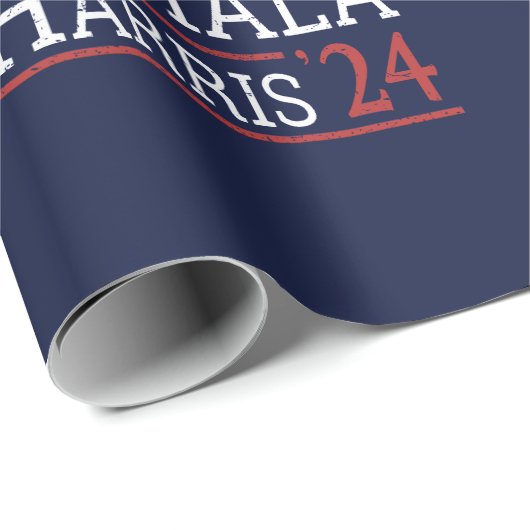 Kamala Harris Wahl 2024 I Geschenkpapier (Rolleneckpunkt)