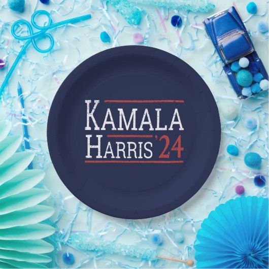 Kamala Harris Wahl 2024 I Pappteller (Party)