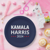 Kamala Harris Wahl 2024 III Pappteller (Party)