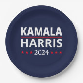 Kamala Harris Wahl 2024 III Pappteller (Vorderseite)