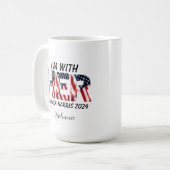 Kamala Harris Wahl 2024 Kaffeetasse (Vorderseite Links)