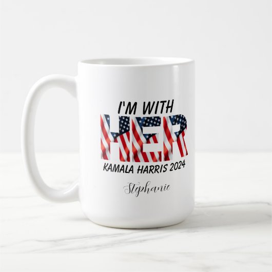 Kamala Harris Wahl 2024 Kaffeetasse (Links)