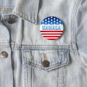 Kamala Harris Wahlkampagne Unterstützende Flagge U Button (Beispiel)