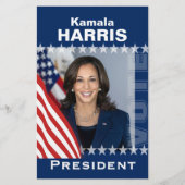 Kamala Harris Wahlkampfvorlage Flyer (Vorne)