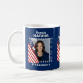 Kamala Harris Wahlkampfvorlage Kaffeetasse (Links)