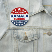 Kamala Harris Wahlkampfvorlage Namensschild (Beispiel)