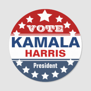 Kamala Harris Wahlkampfvorlage Namensschild