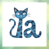 Kamala Harris Wahlkatzenfrau Fensteraufkleber (Blatt 3)