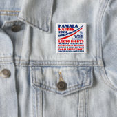 Kamala Harris Wahlplattform 2024 Button (Beispiel)