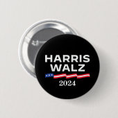 Kamala Harris Walz 2024 Button (Vorne & Hinten)