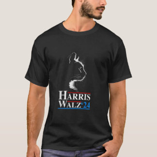 Kamala Harris Walz 2024 Cat Funny Vice President T-Shirt