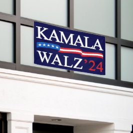Kamala Harris Walz 2024 offensichtlich blau Banner