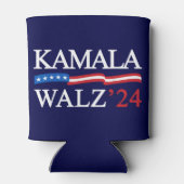 Kamala Harris Walz 2024 offensichtlich blau Dosenkühler (Rückseite)
