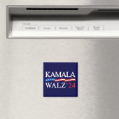 Kamala Harris Walz 2024 offensichtlich blau Magnet (In Situ (Geschirrspüler))