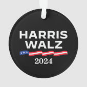 Kamala Harris Walz 2024 Ornament (Rückseite)