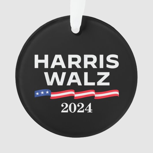 Kamala Harris Walz 2024 Ornament (Vorderseite)