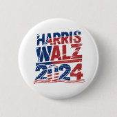 Kamala Harris Walz 2024 Präsidentschaftswahl Button (Vorderseite)