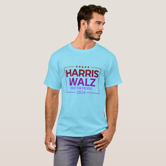 Kamala harris, Walz 2024 T-Shirt (Vorne ganz)