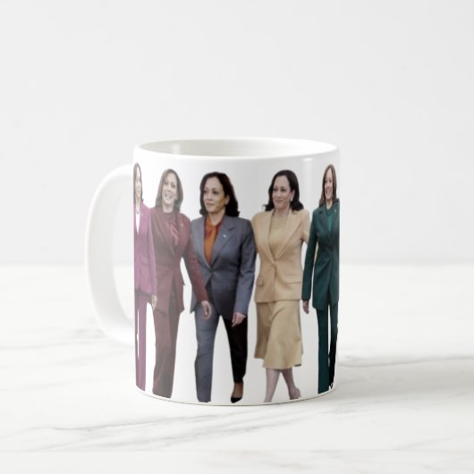 Kamala harris walz 2024 Tasse (Vorderseite Links)