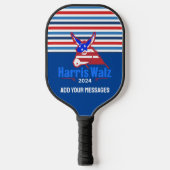 Kamala Harris Walz Donkey Pickleball Schläger (Vorderseite)