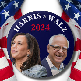 Kamala Harris Walz Foto - Präsident Vice Fotos Button