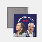 Kamala Harris Walz Foto - Präsident Vice Fotos Magnet (Vorderseite/Rückseite)