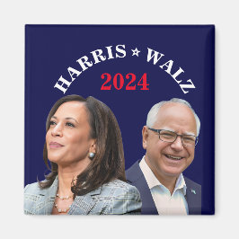 Kamala Harris Walz Foto - Präsident Vice Fotos Magnet
