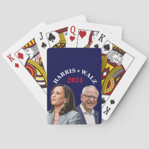Kamala Harris Walz Foto - Präsident Vice Fotos Spielkarten