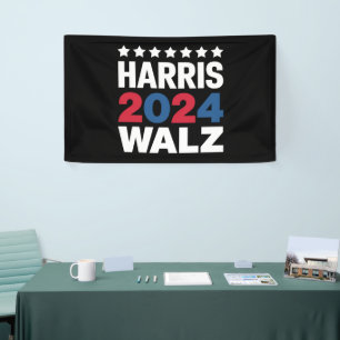 Kamala Harris Walz Für Präsident Vizepräsident  Banner
