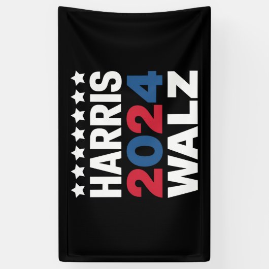 Kamala Harris Walz, Vizepräsident Banner (Vertikal)