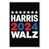 Kamala Harris Walz, Vizepräsident Fotodruck (Vorne)