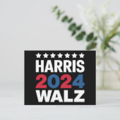 Kamala Harris Walz, Vizepräsident Postkarte (Stehend Vorderseite)