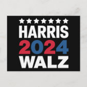 Kamala Harris Walz, Vizepräsident Postkarte (Vorderseite)
