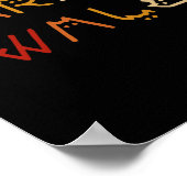 Kamala Harris Walz Waltz 2024 Cat Lettering Positi Poster (Ecke)