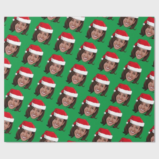 Kamala Harris Weihnachten Geschenkpapier (Flach)