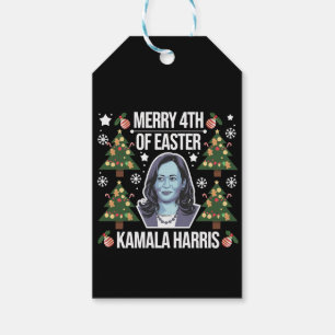 Kamala Harris Weihnachten Santa Frohe 4. Ostern Geschenkanhänger