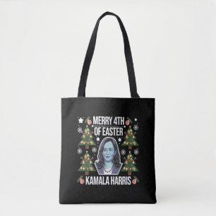 Kamala Harris Weihnachten Santa Frohe 4. Ostern Tasche