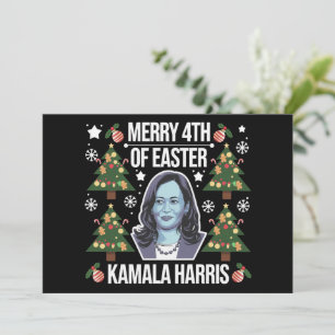 Kamala Harris Weihnachten Santa Merry 4. Ostern