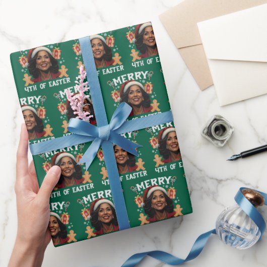 Kamala Harris Weihnachten Weihnachten Weihnachten Geschenkpapier (Schenken)