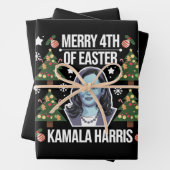 Kamala Harris Weihnachten Weihnachten Weihnachten  Geschenkpapier Set (Beispiel)