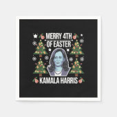 Kamala Harris Weihnachten Weihnachten Weihnachten  Serviette (Vorderseite)