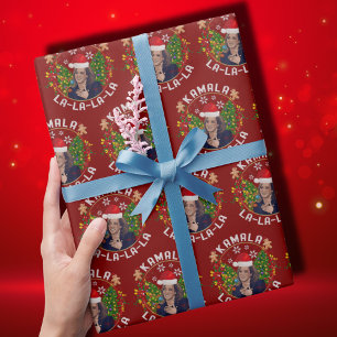 Kamala Harris Weihnachtsmannmütze Weihnachten Geschenkpapier