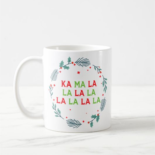 Kamala Harris Weihnachtsvizepräsidentin der USA Kaffeetasse (Links)