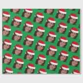 Kamala Harris Weihnachtswrapping Paper Geschenkpapier (Flach)