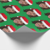 Kamala Harris Weihnachtswrapping Paper Geschenkpapier (Ecke)