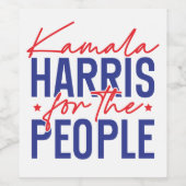 Kamala Harris Weinetikett (Einzelnes Label)