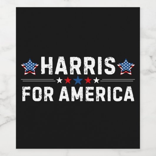 Kamala Harris Weinetikett (Einzelnes Label)