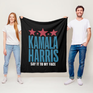 Kamala Harris Wenn du etwas zu sagen hast, sag es Fleecedecke
