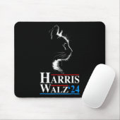 Kamala Harris Wheimer 2024 Cat Funny Vp Vice Presi Mousepad (Mit Mouse)