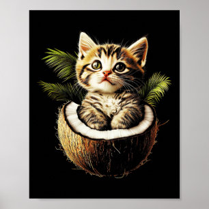 Kamala Harris Wheimer 2024 Cat Lady Funny Coconut Poster